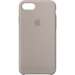 Daytona Apple iPhone 7/8 Kamelya (Camellia) Silikon Kılıf Kauçuk Arka Kapak Koyu Gri - Pebble