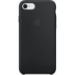Daytona Apple iPhone 7/8 Kamelya (Camellia) Silikon Kılıf Kauçuk Arka Kapak Siyah - Black