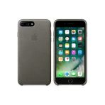 Daytona Apple iPhone 7/8 Plus Telefon Uyumlu Ultra Slim Mikrofiber Gri Deri Cep Telefonu Kılıfı