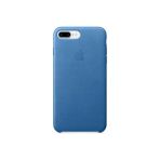 Daytona Apple iPhone 7/8 Plus Telefon Uyumlu Ultra Slim Mikrofiber Mavi Deri Cep Telefonu Kılıfı