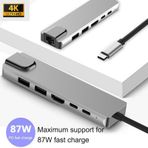 Daytona Cf04 Type C To Usb 3.0 Hdmı Pd Rj45 Sd Kart Okuyucu Hub