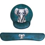 Daytona Desenli Ergonomik Oyuncu Gaming Mouse Pad ve Bilek Desteği Set - Yeşil