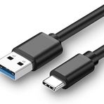 Daytona FC-TUSB USB 3.0 Type-C Data ve Şarj Kablosu 1.5 Metre Siyah