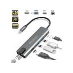 DAYTONA FC55 5IN1 HUB TYPE-C TO 2-USB 3.0 HDMI GIGABIT ETHERNET