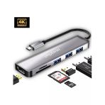 Daytona Hc-13 6'Lı Usb Type-C Dockıng Statıon Giriş Usb Tip-C 3Xusb3.0 Hdmı Sd Micro Sd