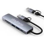 Daytona HC-13FL Macbook Uyumlu Type C Usb to 2 x Usb 2.0 1 x Usb 3.0 SD/TF 5 Port Çevirici Adaptör