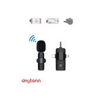 Daytona K9 Wireless 3In1 Kablosuz Type-C - Lightning -3,5Mm Jak Tekli Yaka Mikrofonu K9-C1