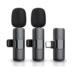 Daytona K9T2 Type-C Bağlantılı, 360° Ses Yakalama, Gürültü Azaltma Özellikli; Android, iPad ve iphone 15 ve 16/Plus/Pro/ProMax ve 17/Pro/ProMax Uyumlu Kablosuz Çiftli Yaka Mikrofonu