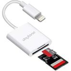 Daytona NK1022 iPhone iPad Lightning To SD Camera Reader SD Micro SD Kart Okuyucu Kablo Adaptör-Beyaz