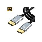Daytona Zr832 Display Port To Display Port 8K 240Hz Görüntü Aktarım Kablosu 1.5 Metre