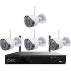 Dayzip Cenova Dayzip DZ7408W Kit Sesli Ip 4 Kameralı Set 8'li Cihaz - Beyaz