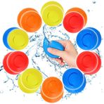 DAZZTIME 20 adet tekrar kullanılabilir su bombası, kendiliğinden kapanır, bir saniye hızlı doldurucu, su bombası seti, silikon su balonları su oyuncağı, yaz dış mekan, havuz, plaj partisi için sihirli sıçrama