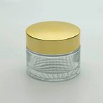 D&B Boş Krem Kavanozu 30 ml (10 Adet) Boş Şeffaf Sarı Kapaklı Kutu