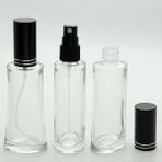 D&B Boş Parfüm Şişesi 100 ml (10 Adet) Siyah Kapak Metal Valf Eyfel Boş Şişe