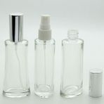 D&B Boş Parfüm Şişesi 50 ml (3 Adet) Gri Kapak Plastik Valf Eyfel Boş Şişe