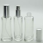 D&B Boş Parfüm Şişesi 50 ml (5 Adet) (TEKRAR DOLDURULABİLİR) Gri Kapak Metal Valf Eyfel Boş Şişe