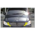 DB Chrome Mercedes Vito Ön Panjur Nikelajı 2004-2010 7 Parça P.Çelik