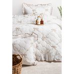 DB DANLA BALDİ Home Collection Çift Kişilik Pamuklu FIRFIRLI Kapitone Pike & Yatak Örtüsü + YASTIK KILIFI FIRFIRLI (2AD)