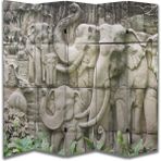 DB Sanat Doğa Temalı Ahşap Tasarım Paravan Room Divider 180 x 200 cm Renkli Dijital Baskı