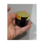D&B YOL BOŞ CAM KREM KAVANOZU, 30 ML, ( 3 ADET SİLİNDİR MODEL,AMBER RENK