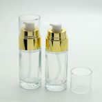 D&B Yol Boş Krem Ve Losyon Şişesi 40 Ml (10 Adet) (Tekrar Doldurulabilir) Şeffaf Sarı Kapaklı Boş Şişe