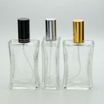 D&B Yol Boş Parfüm Şişesi 100 ml (2 ADET) Içbükey (TEKRAR DOLDURULABİLİR) Metal Valf Ve Kapak Içbükey Boş Şişe