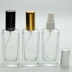 D&B Yol Boş Parfüm Şişesi 50 Ml (3 Adet) Gri Metal Kapak Plastik Valf Iphone (Tekrar Doldurulabilir-Çevirmeli Kapak) Boş Şişe