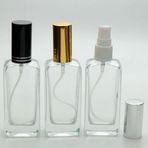 D&B Yol Boş Parfüm Şişesi 50 Ml (5 Adet) Gri Metal Kapak Plastik Valf Iphone (Tekrar Doldurulabilir-Çevirmeli Kapak) Boş Şişe