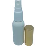 D&B Yol Boş Parfüm Ve Kolonya Şişesi Beyaz 30 Ml 3 Adet (Tekrar Doldurulabilir) Sarı Kapak Boş Plastik