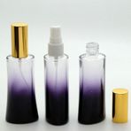D&B Yol Parfüm Şişesi 100 Ml (3 Adet) (Tekrar Doldurulabilir) Sarı Kapak Metal Valf Eyfel Boş Şişe