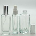 D&B Yol Parfüm Şişesi 30 Ml (3 Adet) Gri Kapak Plastik Valf İçbükey (Tekrar Doldurulabilir) Boş Şişe