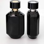 D&B Yol Parfüm Ve Kolonya Şişesi 100 Ml 5 Adet (Aparat İlke Kapatılan-Kolay Kapama) Siyah Özel Kolay Kapama Cam Şişe