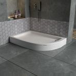 Dbbanyo Sol Asimetrik Duş Teknesi Panelli 90*110*15 cm - 90 x 110 x 15 cm