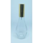 Dbyol Boş Parfüm Şişesi 70 ml (2 Adet) Boş Ampul Şişe Sarı Metal Valf ve Kapak
