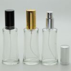 Dbyol Parfüm Şişesi 50 ml (3 Adet) Siyah Kapak Metal Valf Eyfel Boş Şişe