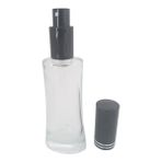 Dbyol Parfüm Şişesi 50 ml (5 Adet) Siyah Kapak Metal Valf Eyfel Boş Şişe