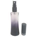 Dbyol Parfüm Şişesi 50 ml (5 Adet) Siyah Kapak Plastik Valf Eyfel Boş Şişe