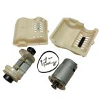 Dc 12-24V Kutulu Güçlü Titreşim Motoru Kasnak Kayış Rulman Mil Sistemi Öğrenci Hobi Deney Seti - Demonte(Montesiz)