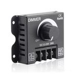 DC 12V 24V 30A Led Sürücü Dimmer 360W 720W Voltaj Ayarlı Ampul