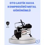 Dc 12V Metal H.a Kompresörü Araç Lastik Şişirme 35L/Dk