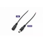 Dc 5.5X2.1mm Erkek Dişi Soket Kablo Dc Güç Uzatma Kablosu 12V 24V Adaptör Jak Konnektör Cctv Led Şerit Uyumlu (1 Erkek + 1 Dişi Set)