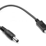 DC 5.5x2.5 mm Erkek - USB Type-C Erkek Kablo - 20 cm