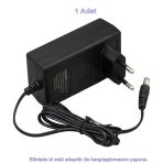 Dc 9V 2A 2000Ma Adaptör 5.5X2.5mm Siyah Plastik Kasa Doğru Akım 9 Volt 2 Amper