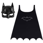DC Comics, Batman Pelerin ve Maske Seti, Süper Kahraman Kostüm Aksesuarları, 3 Yaş ve Erkek Çocuklar için Rol Yapma
