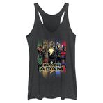 DC COMİCS Black Adam Blkadam Vert Poster Black Heather Kadın Atlet