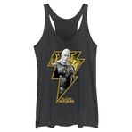 DC COMİCS Black Adam Bolt Headshot Black Heather Kadın Atlet
