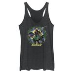 DC COMİCS Black Adam Cyclone Circle Black Heather Kadın Atlet