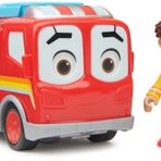 DC Comics Disney Junior Firebuds, BO ve Flash, aksiyon figürü ve itfaiye aracı oyuncağı, etkileşimli göz hareketli, 3 yaşından büyük kızlar ve çocuklar için oyuncak