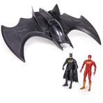 DC Comics, Flash Ultimate Batwing Seti Flash ve Batman Aksiyon Figürleri, 4 inç Playset Çocuk Oyuncakları Erkek ve Kız 3 ve Üzeri