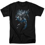 DC Comics Men's Batman Short Sleeve T-Shirt, Duo Black, 2XL